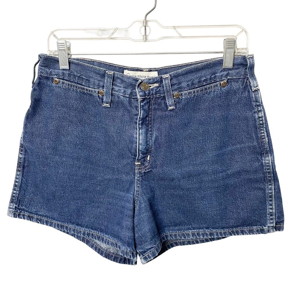 Vintage Y2K Canyon River Blues Mid Rise Blue Denim Jean Shorts Juniors Size 9